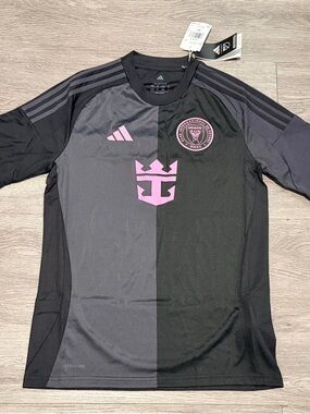 ADIDAS INTER MIAMI CF LIONEL MESSI #10 AWAY JERSEY KIDS SIZE XL JI6820 NEW BLACK